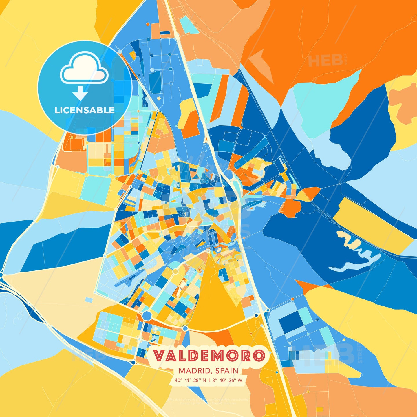 Valdemoro, Madrid, Spain, map - HEBSTREITS Sketches