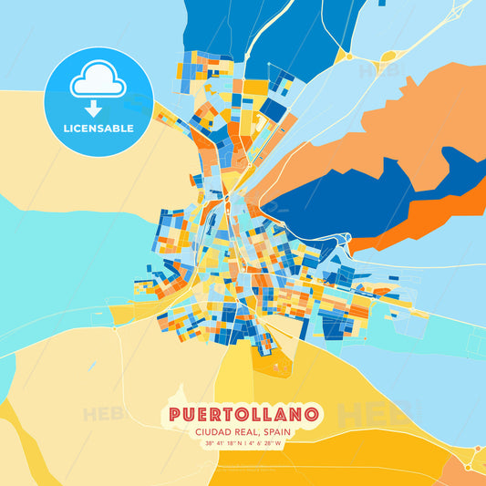 Puertollano, Ciudad Real, Spain, map - HEBSTREITS Sketches