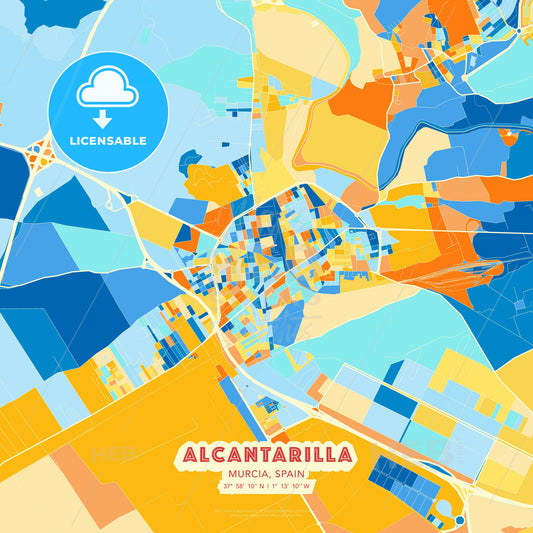 Alcantarilla, Murcia, Spain, map - HEBSTREITS Sketches
