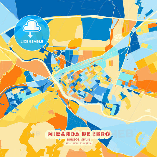 Miranda de Ebro, Burgos, Spain, map - HEBSTREITS Sketches