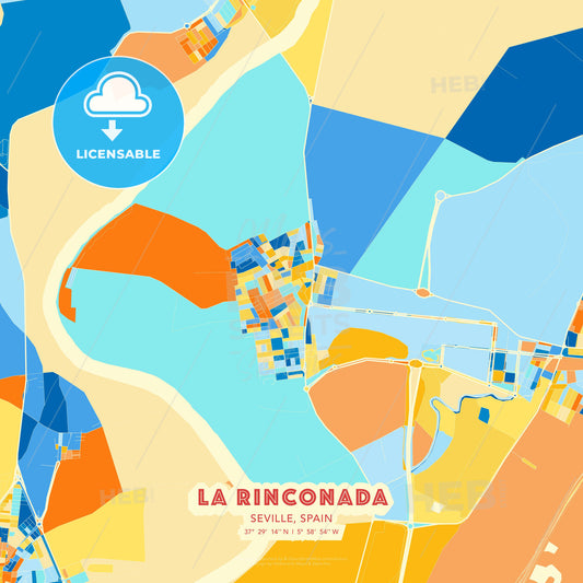 La Rinconada, Seville, Spain, map - HEBSTREITS Sketches