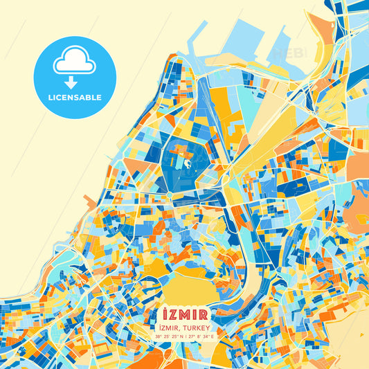 İzmir, İzmir, Turkey, map - HEBSTREITS Sketches
