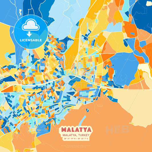 Malatya, Malatya, Turkey, map - HEBSTREITS Sketches