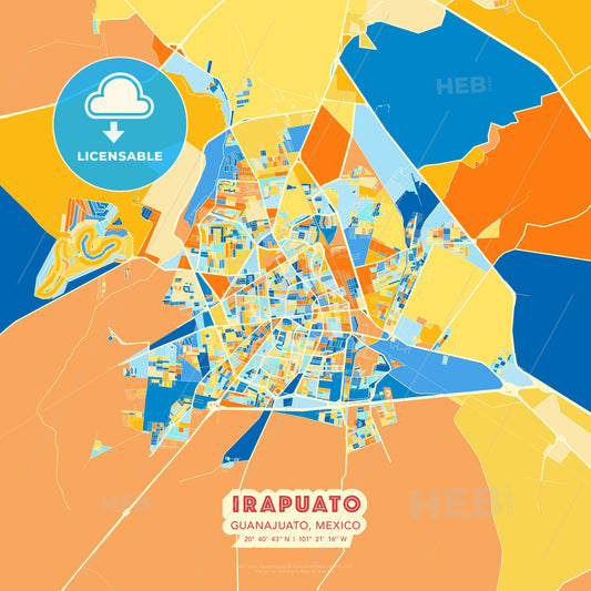 Irapuato, Guanajuato, Mexico, map - HEBSTREITS Sketches
