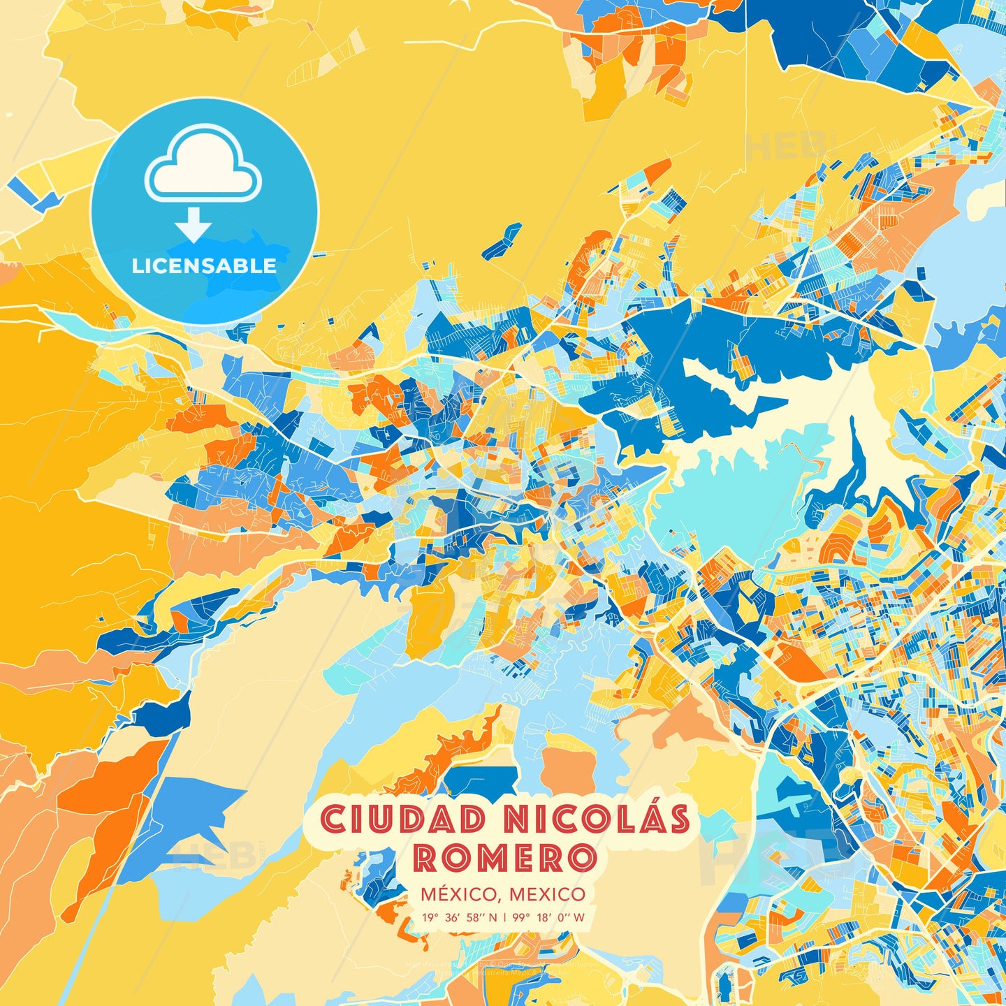 Ciudad Nicolás Romero, México, Mexico, map - HEBSTREITS Sketches