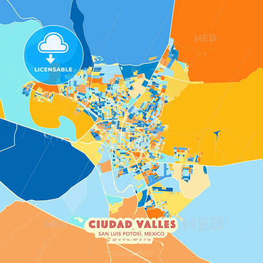 Ciudad Valles, San Luis Potosí, Mexico, map - HEBSTREITS Sketches