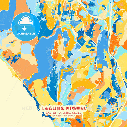 Laguna Niguel, California, United States, map - HEBSTREITS Sketches