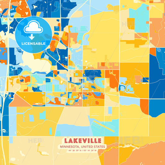 Lakeville, Minnesota, United States, map - HEBSTREITS Sketches