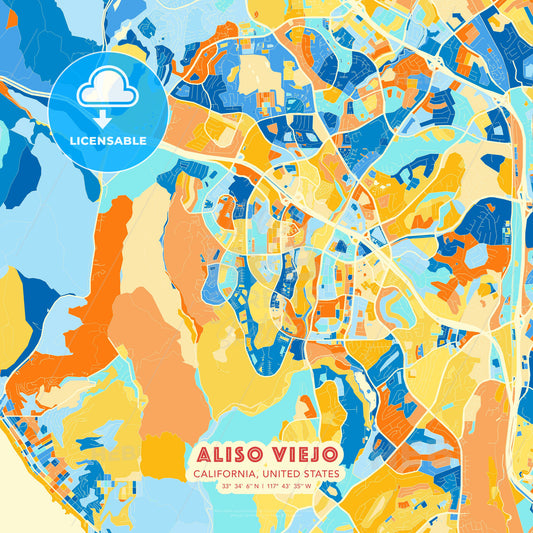 Aliso Viejo, California, United States, map - HEBSTREITS Sketches
