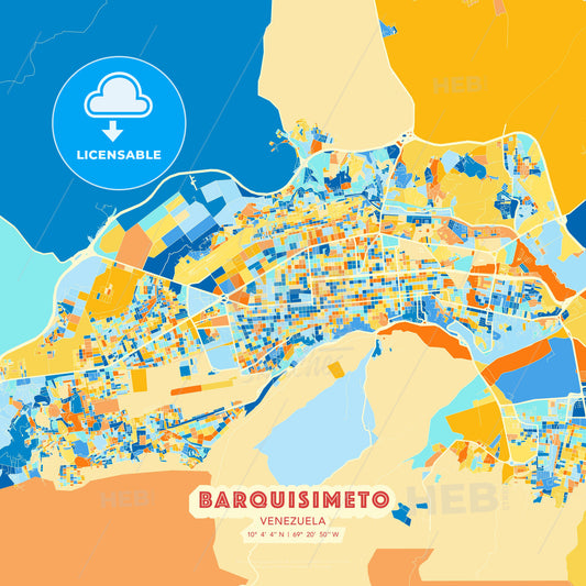 Barquisimeto, Venezuela, map - HEBSTREITS Sketches