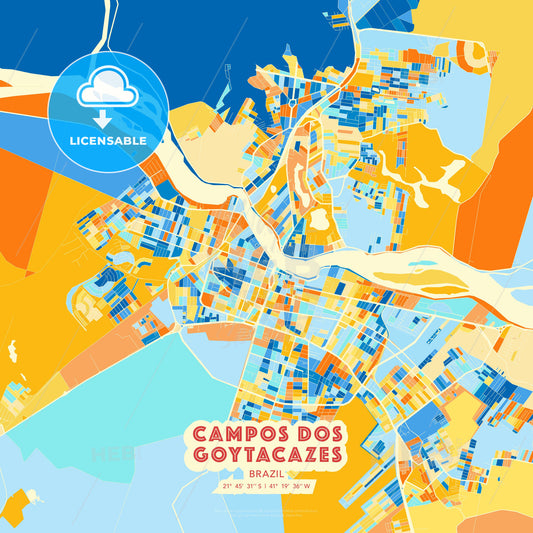 Campos dos Goytacazes, Brazil, map - HEBSTREITS Sketches