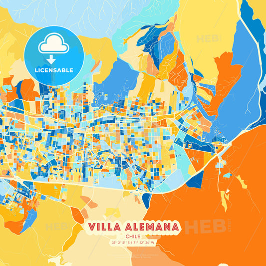 Villa Alemana, Chile, map - HEBSTREITS Sketches
