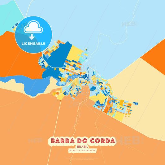 Barra do Corda, Brazil, map - HEBSTREITS Sketches