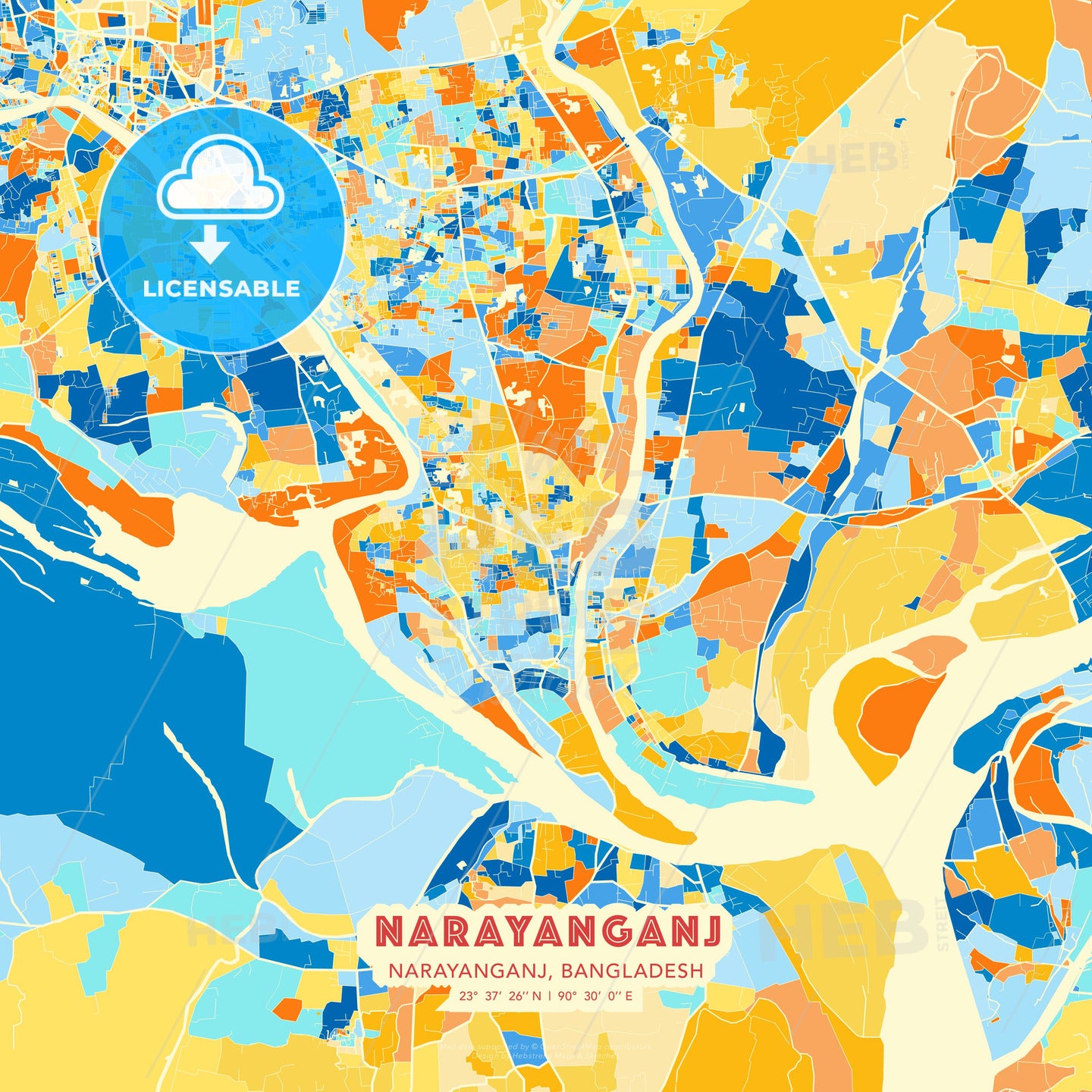 Narayanganj, Narayanganj, Bangladesh, map - HEBSTREITS Sketches