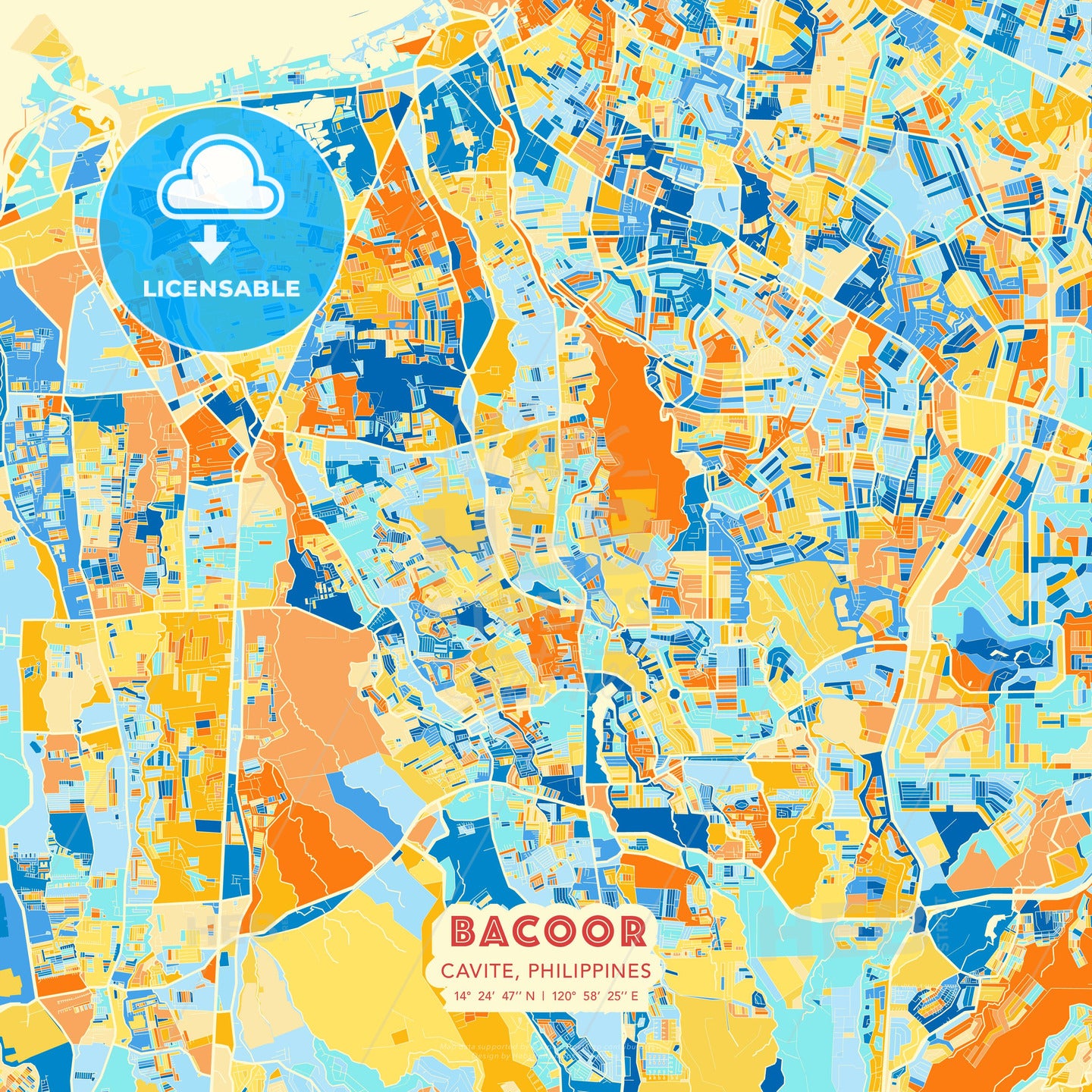 Bacoor, Cavite, Philippines, map - HEBSTREITS Sketches