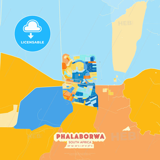 Phalaborwa, South Africa, map - HEBSTREITS Sketches